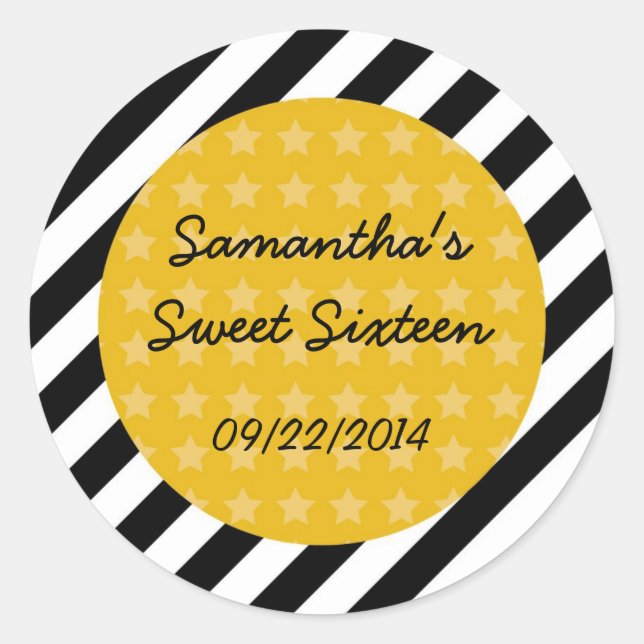 Movie Clapboard Favour Sticker (Front)