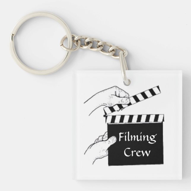 Movie Clapboard Key Ring (Front)