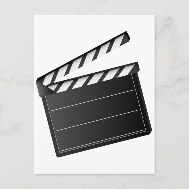 Movie Clapper Postcard (Front)