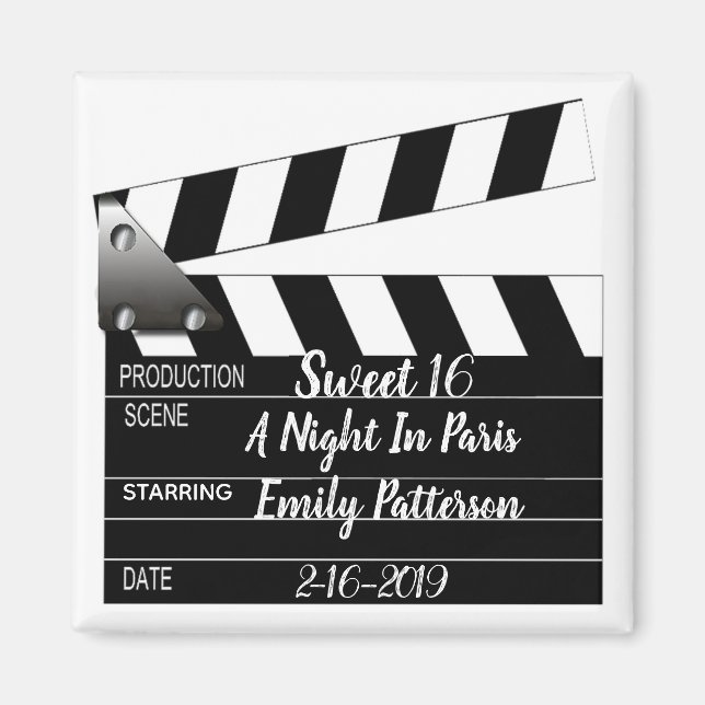 Movie Clapper Special Occasion Magnet (Front)