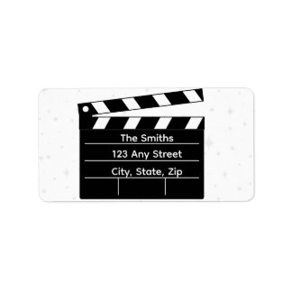 Movie Clapperboard Address Label