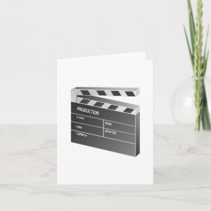 Movie Clapperboard Card