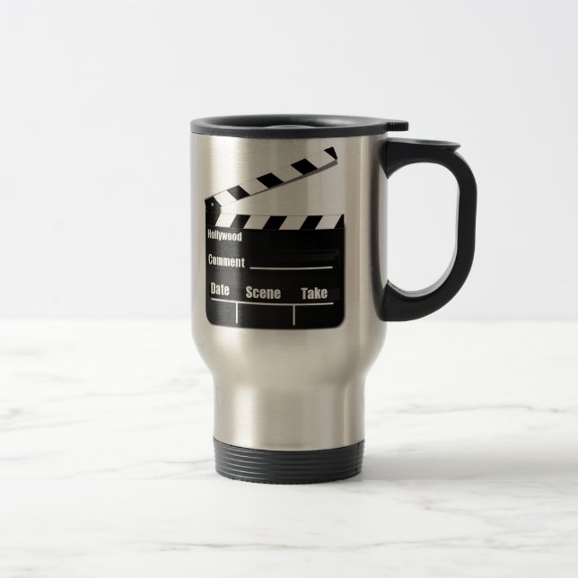 Movie Clapperboard Travel Mug (Right)