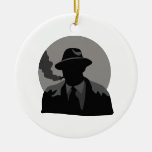 Movie Detective Ceramic Tree Decoration
