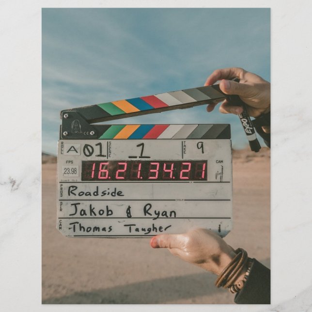 Movie Director Clap Film Cinema Camera (Front)