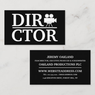 Movie Director, Film Production Business Card