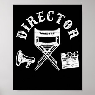 Movie Director Filmmaker Director Chair Poster