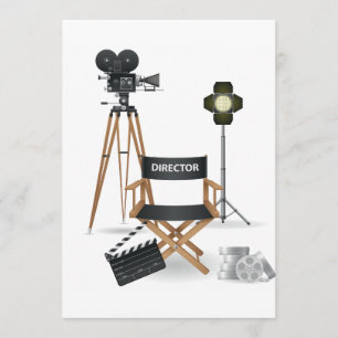Movie Director Set Invitations