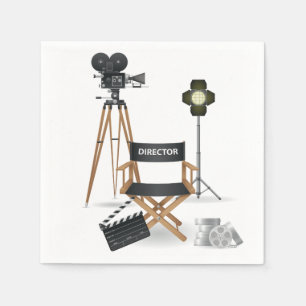 Movie Director Set Paper Napkins
