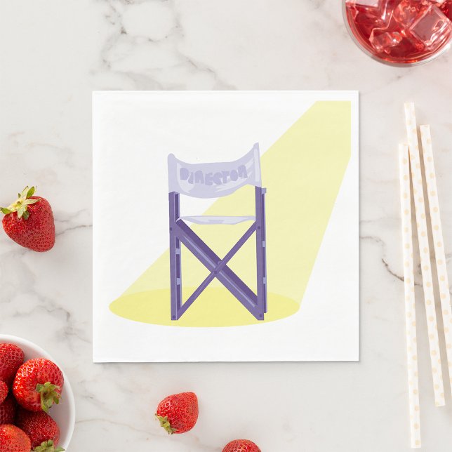 Movie Directors Chair Paper Napkins (Creator Uploaded)