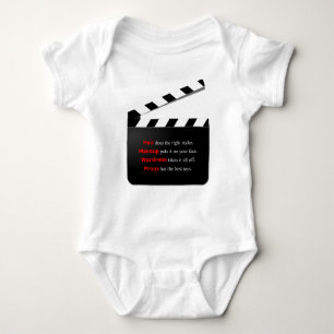 Movie Film Crew Tot Hair and Makeup Baby Bodysuit