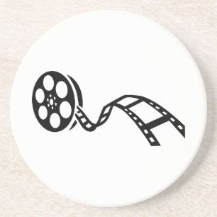 Movie film reel coaster