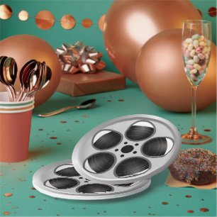 Movie Film Reel Home Theatre  Paper Plate