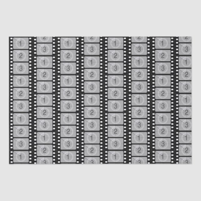 Movie Film Strip  Tissue Paper (Front)