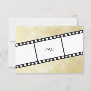 Movie Film Strip Wedding RSVP Response Invitation