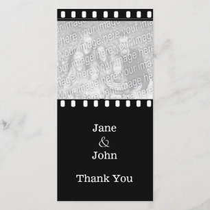 Movie Film Wedding Theme Photo Thank You