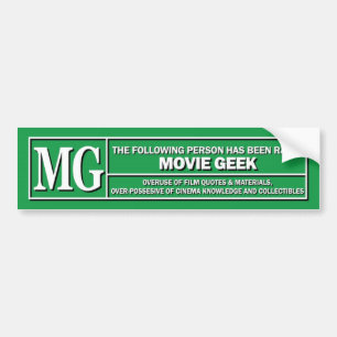 Movie Geek Rating sticker