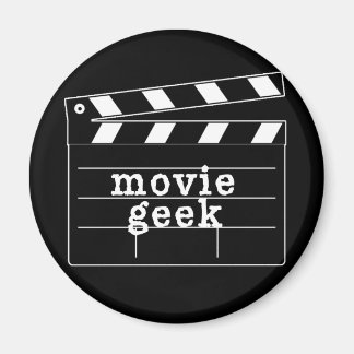 Movie Geek with Clapboard Magnet