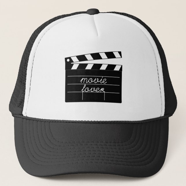 Movie Lover Tshirt Trucker Hat (Front)