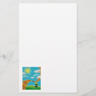 Movie lovers fun unique art film strip landscapes stationery