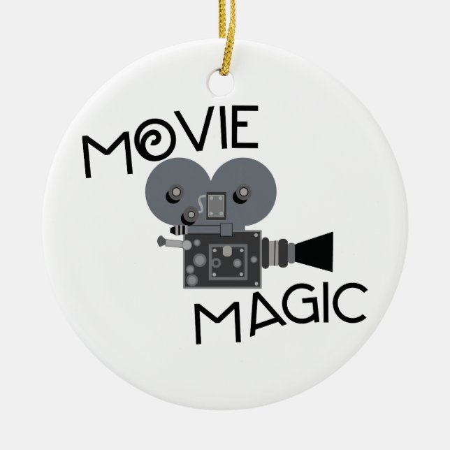 Movie Magic Ceramic Tree Decoration (Front)