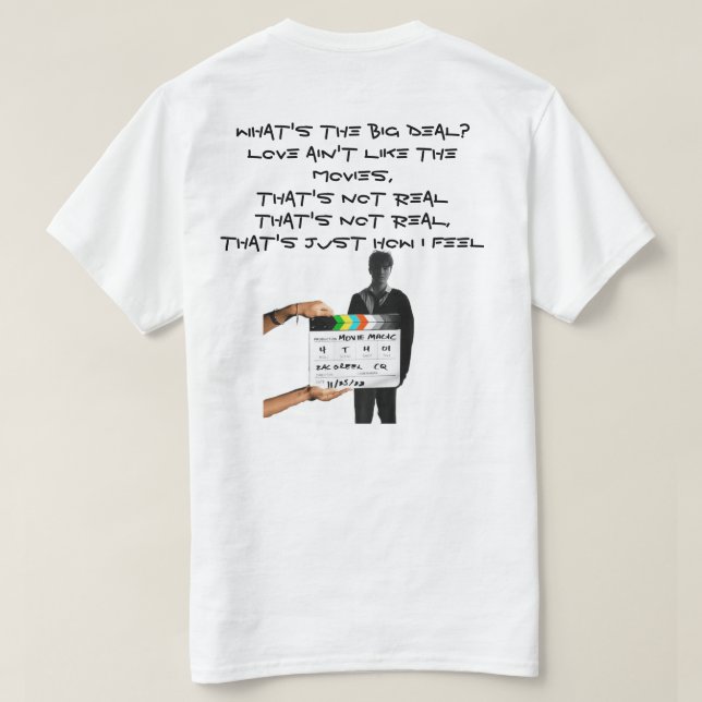 Movie Magic Zac Greer T-Shirt (Design Back)