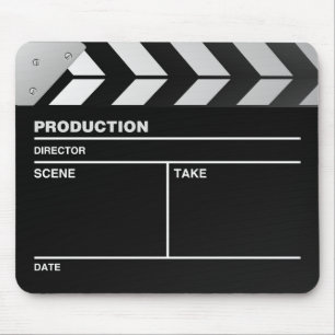 Movie maker Clapper board Mouse Pad