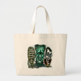 Movie Monsters Large Tote Bag