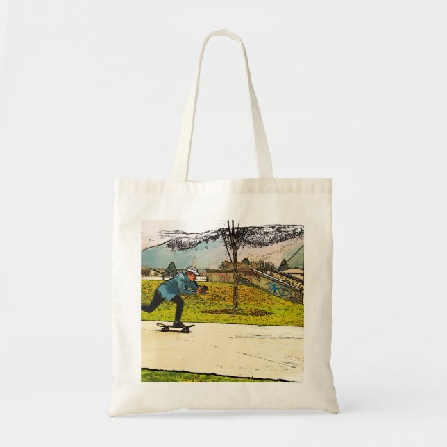 Movie Moves - Skateboarder Tote Bag (Front)
