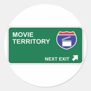 Movie Next Exit Classic Round Sticker