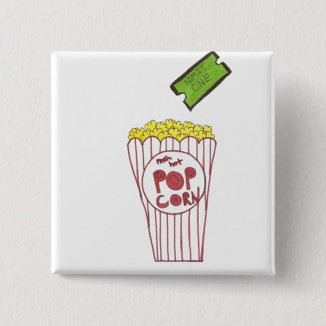 Movie Night 15 Cm Square Badge (Front)