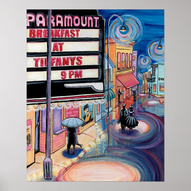 Movie Night-Art Poster (Front)