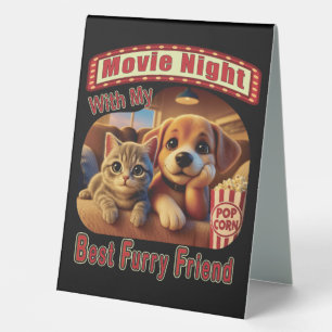 Movie Night - Best Furry Friend - Cute Cat & Dog
