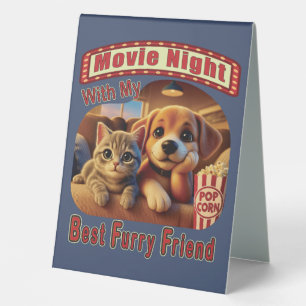 Movie Night - Best Furry Friend - Cute Cat & Dog