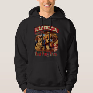 Movie Night - Best Furry Friend - Cute Cat & Dog Hoodie