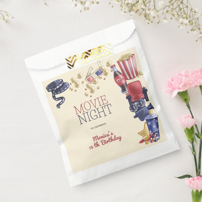 Movie night birthday for kids favour bags (Sealed)