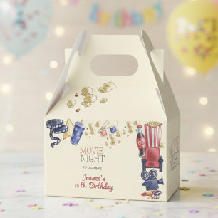 Movie night birthday for kids favour box