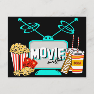 Movie Night Birthday Party Celebration Invitation