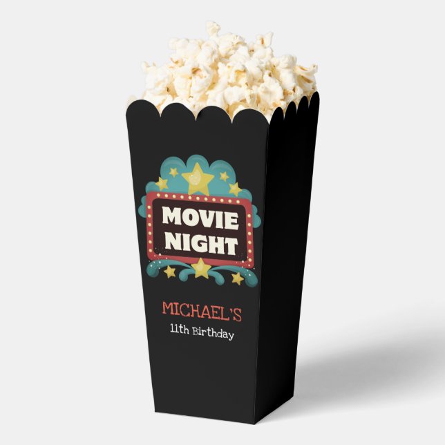 Movie Night Birthday Party Kids Cinema Cute Favour Box (Popped)