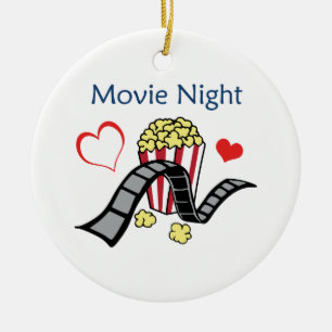 Movie Night Ceramic Tree Decoration