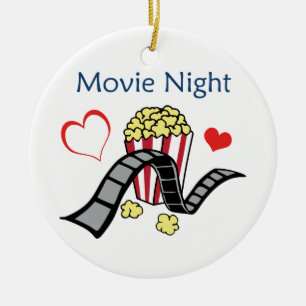 Movie Night Ceramic Tree Decoration