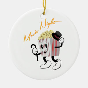 Movie Night Ceramic Tree Decoration