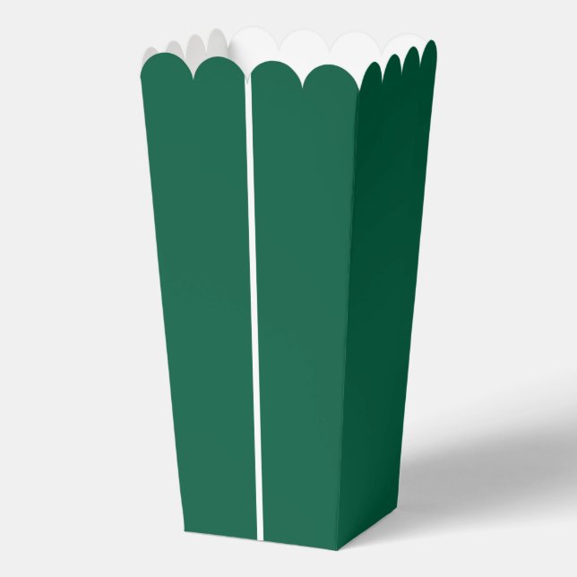 Movie Night Dark Green & white  Favour Box (Front)