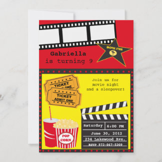 Movie Night Elements Invitation