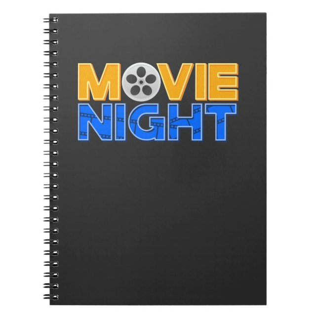 Movie Night Family Night Cinema Watching Notebook (Front)