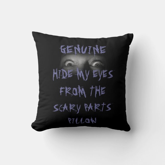 MOVIE NIGHT HIDE MY EYES FROM THE SCARY PARTS CUSHION (Front)