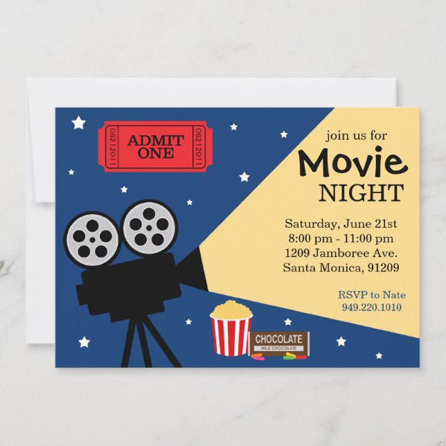 Movie Night Invitation (Front)