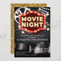 Movie Night Luxury Gold Glitter