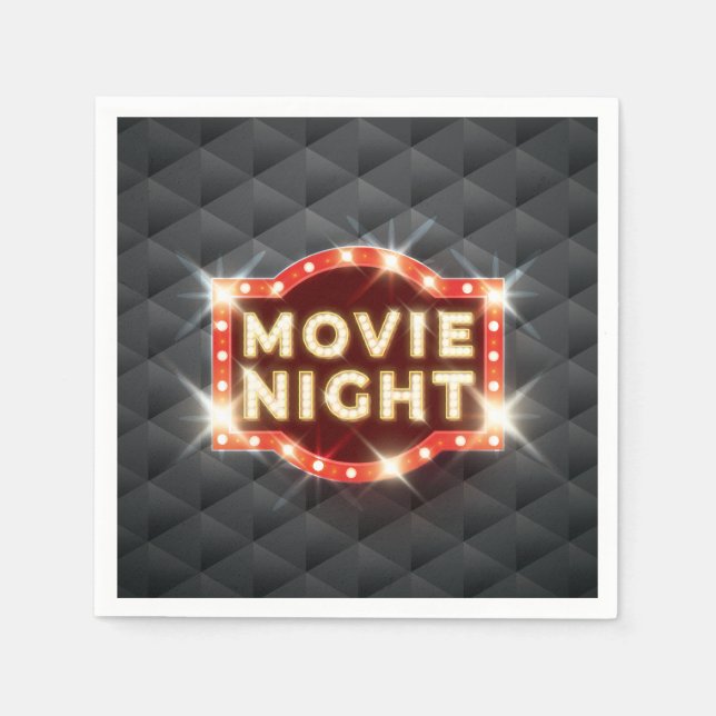 Movie Night Luxury Napkin (Front)