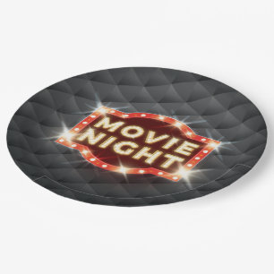 Movie Night Luxury Paper Plate